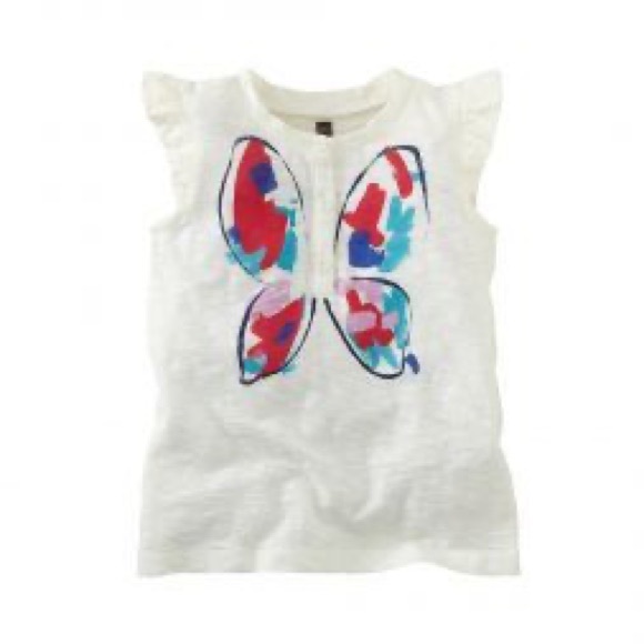 Tea Collected Painted Pappilion graphic tee - Picture 1 of 5